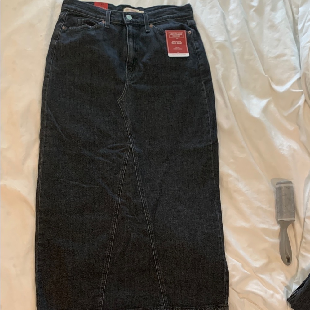 Levi's Black Classic Jean Skirt